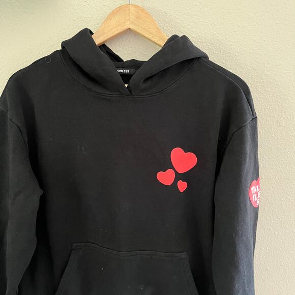 Talentless Hoodie Sweatshirt Black Show Me Love Hooded sweatshirt - Picture 9 of 9